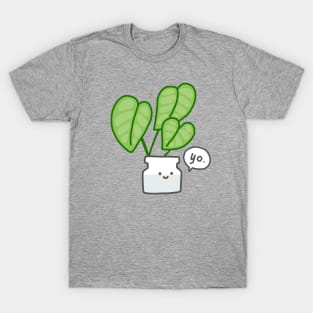 Silver Pothos Saying Yo T-Shirt